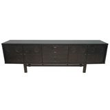 Ebonized Sideboard with Embossed Circles