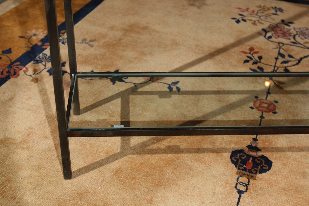 19th Century Parisian Balcony Grill Custom Console