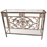 Normandy Balcony Iron Architectural Console Bird and Fruit