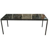 Cast Iron Scroll Cocktail Table 48" x 20"