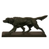 Bronzed slag hunting dog (setter)