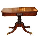 Pair 19th Century Regency mahogany game tables