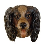 Terracotta Dog Head Leash Holder