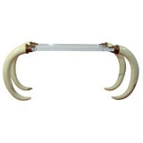 Faux Ivory Tusk Console Table