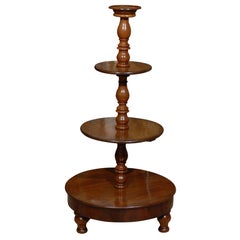 EARLY 19thC ENGLISH 3-TIER DUMBWAITER