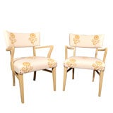 Pair of Lacquered Bridge Chairs
