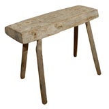 Hand-carved primitive stool