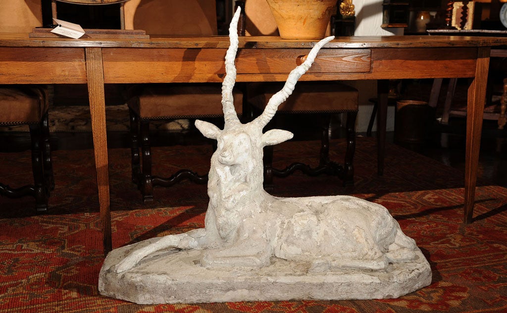 Large Scale Plaster Model of a Stag