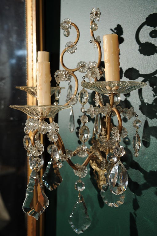 A Pair Of Early 20th Century Sconces For Sale 4