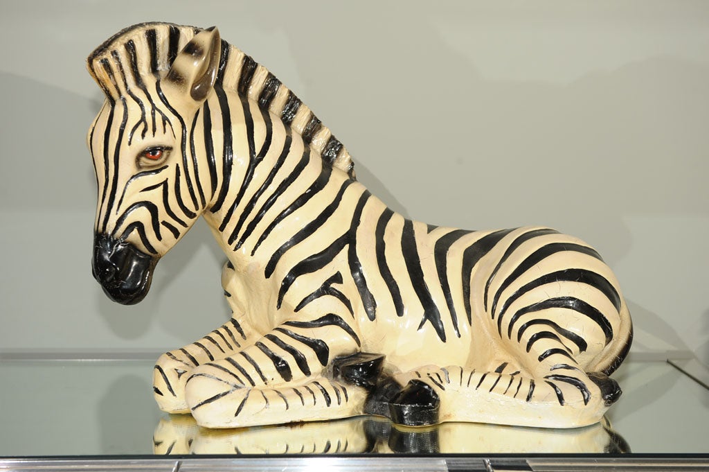 20th Century Decorative Carousel Zebra