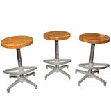 Set of Three Counter Height Stools