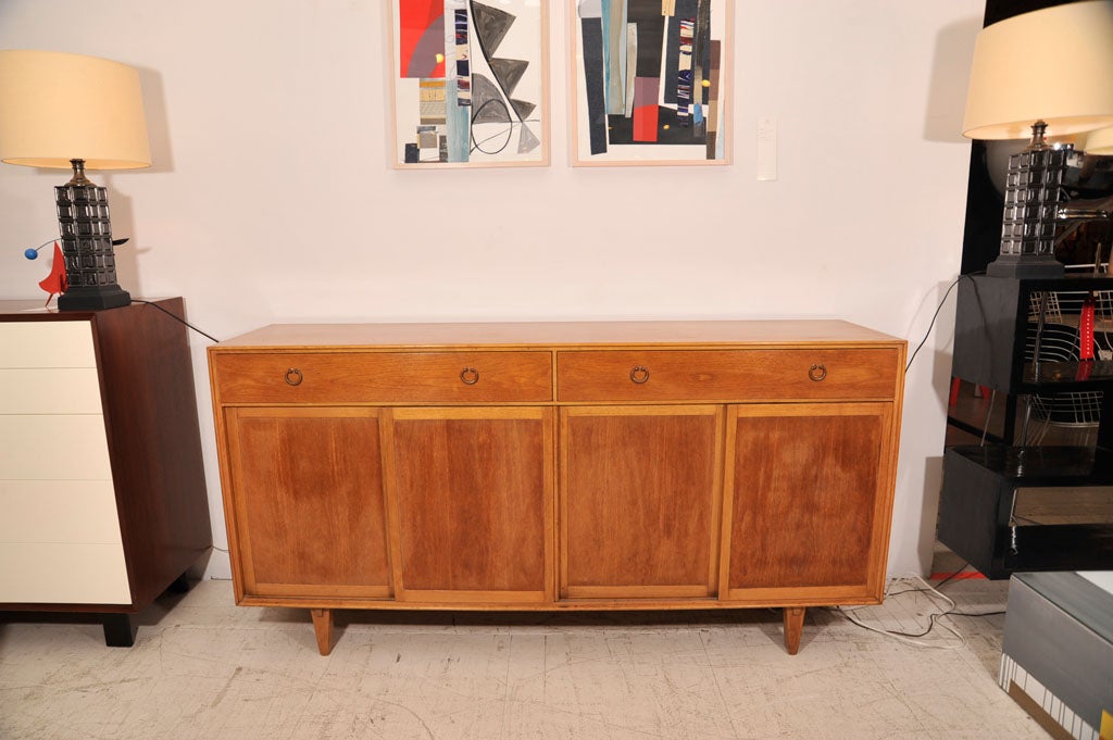 Edward Wormley sideboard with drawers and sliding doors 5