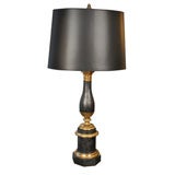 Empire Brass-Mounted Tole Urn Mounted as a Lamp