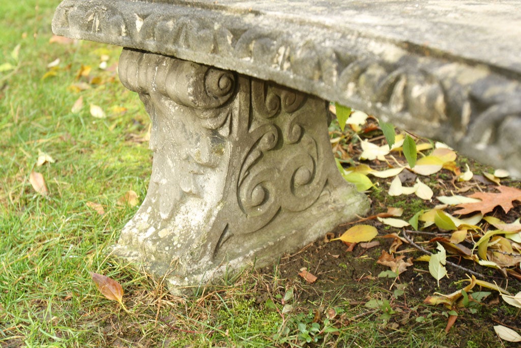 Curved Stone Bench 2