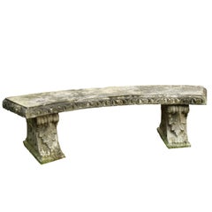 Curved Stone Bench