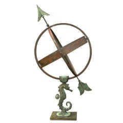 Vintage Seahorse Armillary Sphere