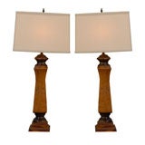 Pair of Antique Balustrades made into Lamps