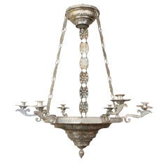 A Vintage Silver Plated Chandelier