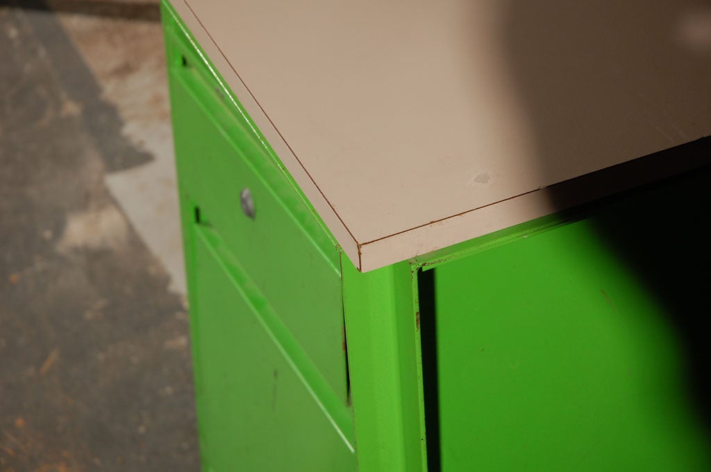 Michel Cadestin and Georges Laurent Desk and Filing Cabinet For Sale 3