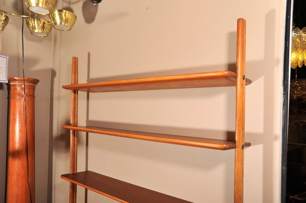 Danish Teak Bookcase with Adjustable Shelves and Drawers 3