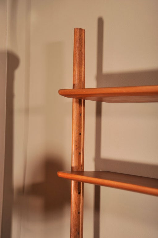 Danish Teak Bookcase with Adjustable Shelves and Drawers 4