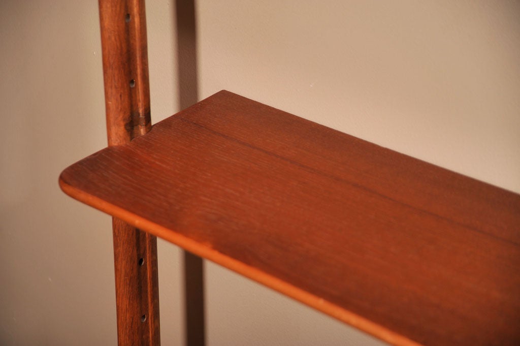 Danish Teak Bookcase with Adjustable Shelves and Drawers 5