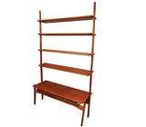 Danish Teak Bookcase with Adjustable Shelves and Drawers