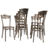 Set of 8 Vintage Metal Chair