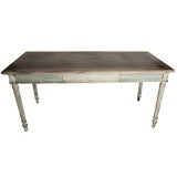 Large painted French desk.