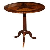 18th century Louis XVI tilt-top "gueridon" table w/inlaid star