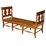 French Directoire settee. Fruitwood.