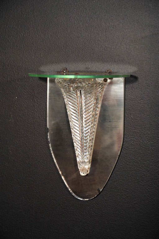 A Pair of Mirrored Shelves by Grosfeld House