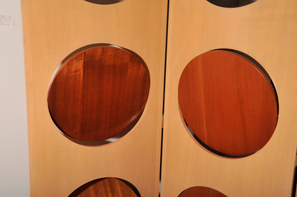 20th Century Custom Geometric Screen / Divider  With Moving Discs