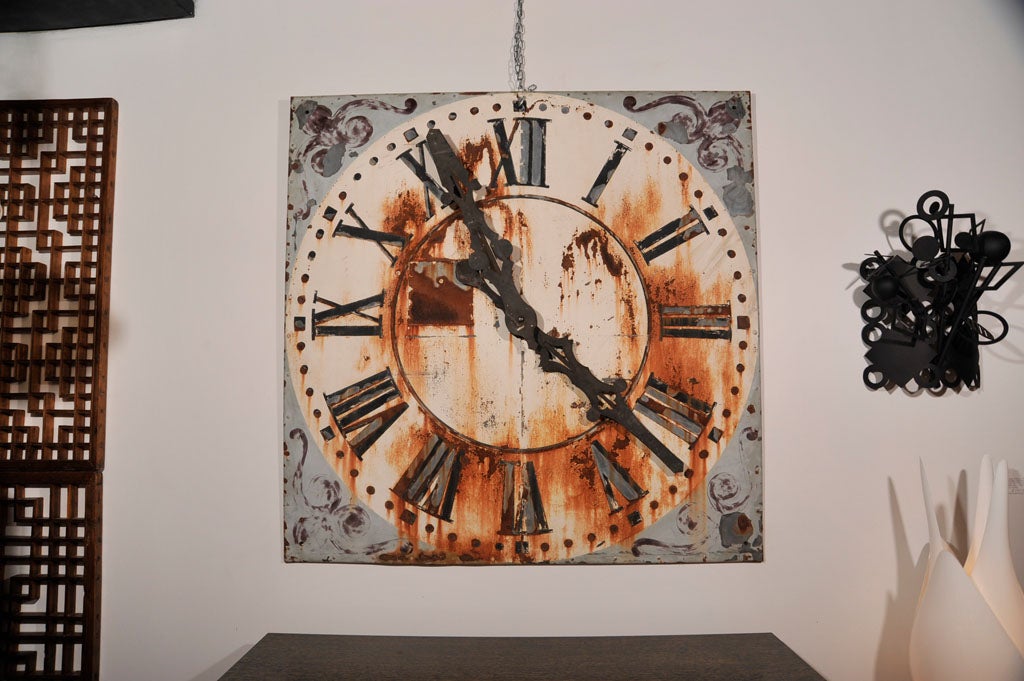 Exceptional French Clock Tower Face