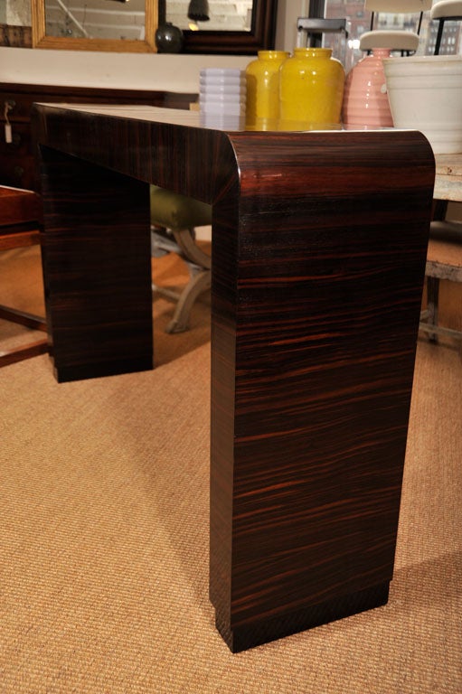 Macassar Ebony Console In Excellent Condition In New York, NY