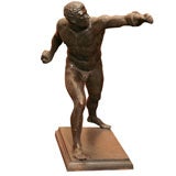 A Signed German Bronze Of A Roman Warrior