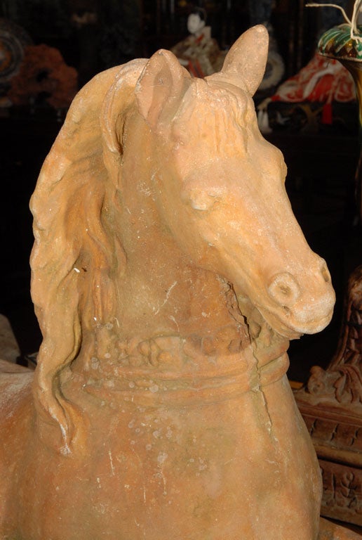 An English Garden Stone Recumbent Horse (Pair Available) 2