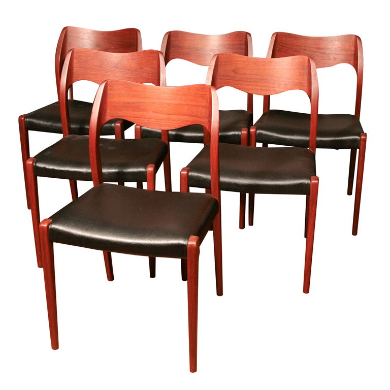 Set of 6 Dining Chairs by Niels Otto Møller