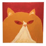 Orange Cat Painting by 'Earl'