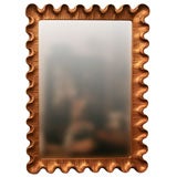 Gilt Scalloped Edged Mirror