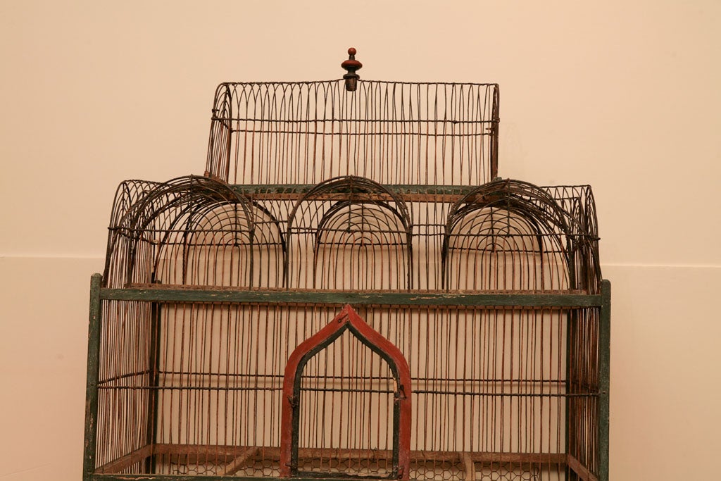 19th Century Grand French 19th c. architectural birdcage