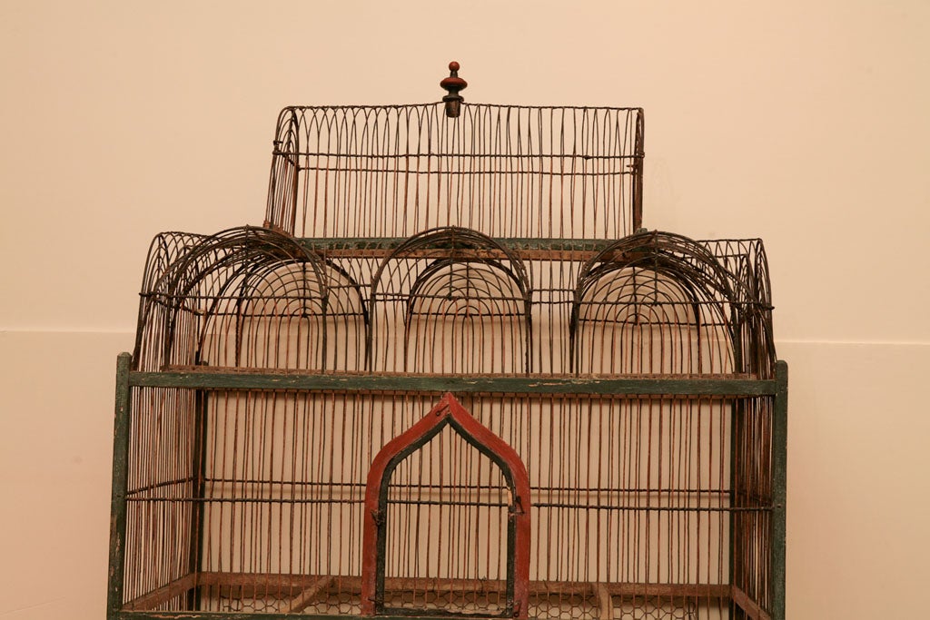 19th Century Grand French 19th c. architectural birdcage