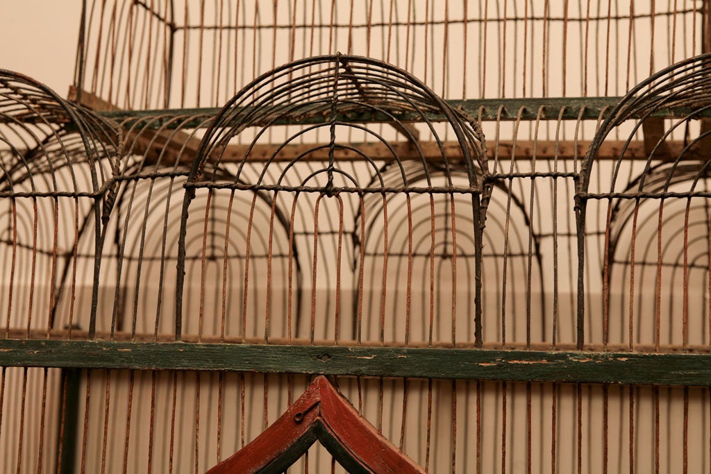 Grand French 19th c. architectural birdcage 1