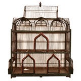 Grand French 19th c. architectural birdcage