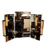 Art Deco Illuminated Vanity Mirror
