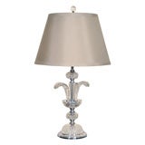 1940's Cut Crystal Hollywood Plume Lamp