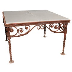 Hand Wrought Renaissance Revival Iron Table