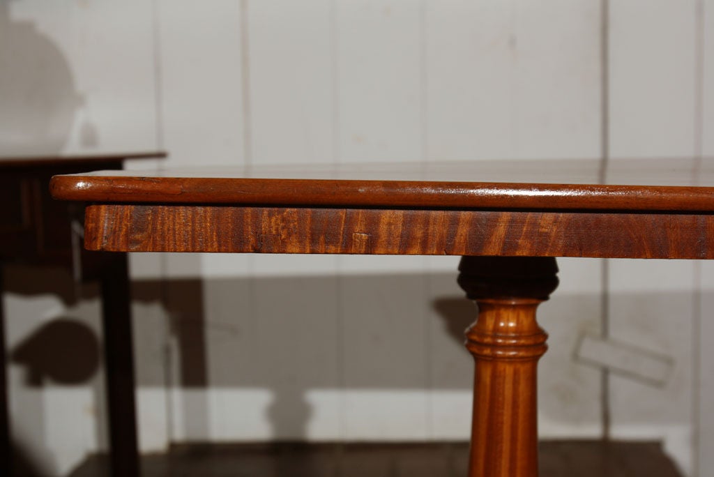 19th Century Rare English Satinwood Tilt-Top Table