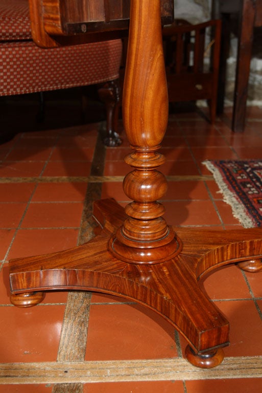Regency Rare English Satinwood Tilt-Top Table