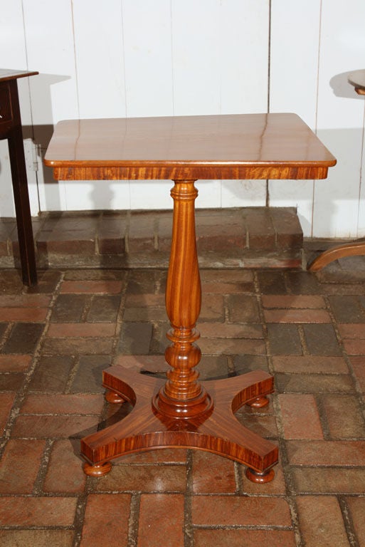 Rare English Satinwood Tilt-Top Table 2